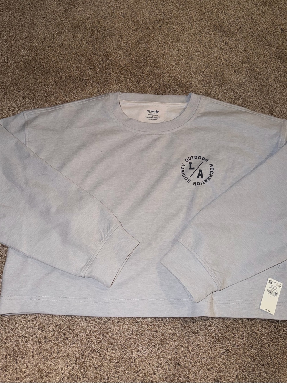 Old Navy Active Crop Crewneck